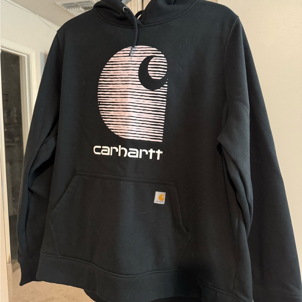 Carhartt Black Hoodie with Logo